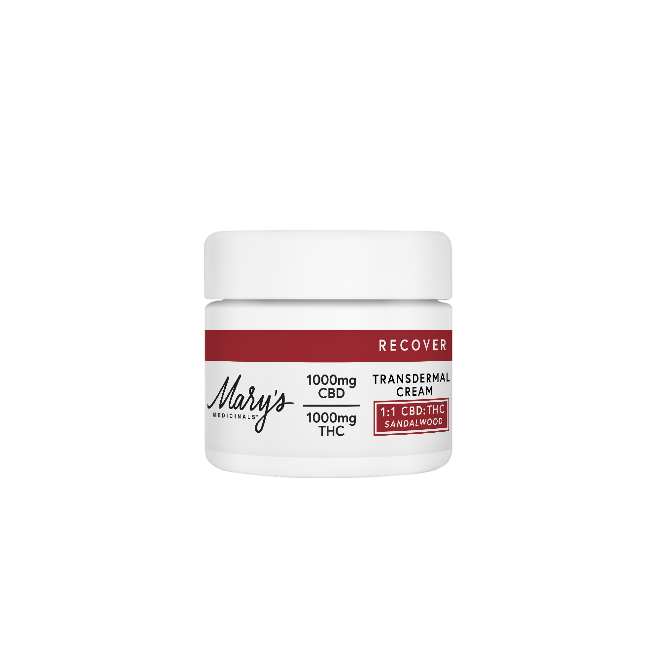 MARYS MEDICINALS  1:1 CBD:THC SANDALWOOD TRANSDERMAL CREAM